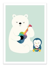 Affiche 30 x 40 cm - A little band - Andy Westface