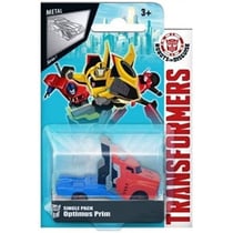 Transformers : camion optimus prime - véhicule miniature metal rouge et bleu - voiture - hasbro