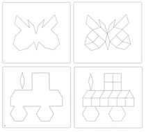 MOSAIQUES Lot de 24 fiches modèles auto-correctives