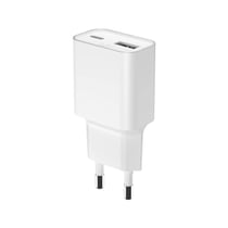 Force Power Chargeur Secteur Power Delivery GaN USB-A/USB-C 30W Blanc