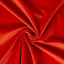 Tissu Velours ras d'ameublement uni Rouge tomette