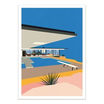 Affiche 30x40 cm - LA Stahl House - Rosi Feist