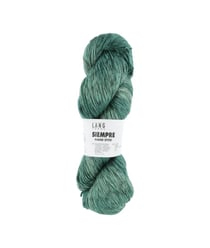 Pelote de coton et cupro (soie végane) à tricoter SIEMPRE - Lang Yarns 74 Vert