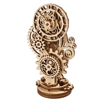 UGEARS Modèles Mécaniques: ENGRENAGES 8x13,5x5,3cm, 40 pièces, temps de montage 1h, boîte 20,3x9,2x1,4cm, en bois, 8+