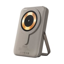 URBAN FACTORY Powerbank MagSafe 10000mAh avec port USB / USB-C et fonction Support Gris