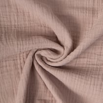 Tissu Double gaze de coton uni Beige sable