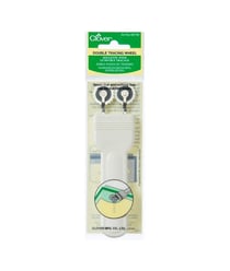 Roulette Double Traçage - Clover – Marquage Précis pour Couture et Patronage Blanc