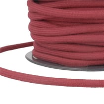 Bobine 20m Cordon coton rouge bourgogne 8mm