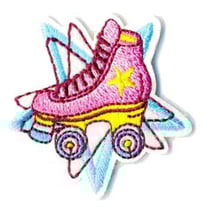 Ecusson thermocollant patin à roulettes 4x4cm