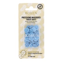 Pressions magiques - Boutons pression sans pince ø 13 mm - Bleu ciel