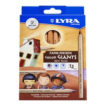 Lot de 5 crayons de couleur géants LYRA - Skin Tones - 12 couleurs de peaux - Mine 6,3 mm