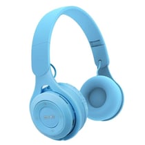 Casque Audio Bluetooth Jaune Pliable Avec Micro Basse Puissante Longue Autonomie Bleu YONIS
