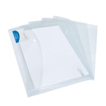 Lot de 5 Étuis protecteurs Rapesco - 1629 ECO - polypropylène - FBP_rapesco_24 - Transparent - A4