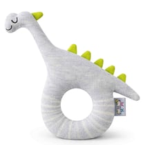 Hochet bébé en coton tricoté, Dinosaure