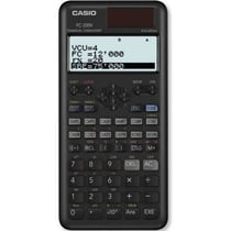 Calculatrice scientifique FC-200V - Ecran 4 lignes - Alimentation solaire - 103 g