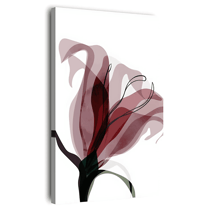Tableau sur toile fleur abstraite 45x65 cm