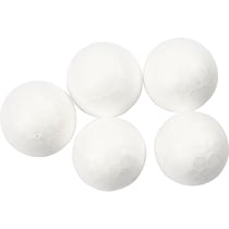 Boules en polystyrène, d 2 cm, blanc, 200 pièces/ 1 Pq.