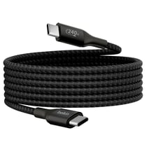 Belkin Câble USB-C 240W pour MacBook / PC Série BoostCharge Nylon Tressé 2m Noir