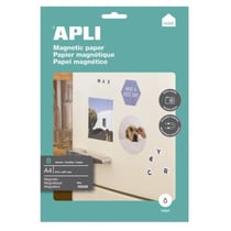 Apli Agipa - Papier magnétique blanc A4 pour jet d'encre 8 pièces