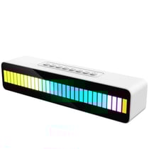 Barre Sonore Bluetooth Ambiante LED TWS Avec Jeux De Lumières Et Effet HIFI Blanc YONIS