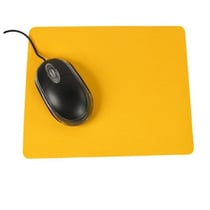 Tapis De Souris Antidérapant Jaune Ultra Fin Lavable Pour Ordinateur Bureau Jaune YONIS