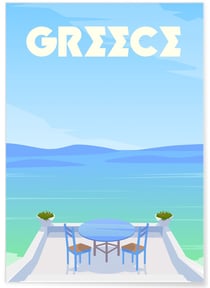 Affiche Grèce | A3 : 29,7x42cm