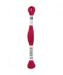 Fil à broder mouliné Uni - Rico Design 035 Rouge
