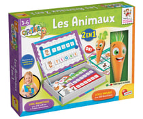 Coffret éducatif Carotina Les animaux avec stylo parlant et jouets magnétiques 2 en 1 -LISCIANI