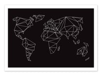 Affiche 50 x 70 cm -  Geometric world - Black - Albertine Baronius