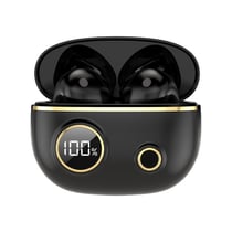 Ecouteurs Bluetooth 5.2 Etanches Réduction De Bruit Stéréo Sport Avec Boîtier Noir YONIS