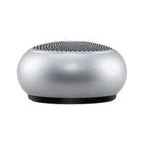 Mini Enceinte Bluetooth Portable Etanche IPX5 Avec Basses Puissantes Et Microphone Argent YONIS