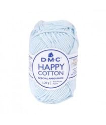 Pelote de 20Gr - coton spécial Amigurumi HAPPY COTTON - PPSC - Oeko Tex- Dmc 765 Bleu