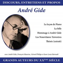 Discours, entretiens et propos : André Gide - CD