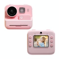 Appareil Photo Enfant Instantané 48MP Écran 2 Pouces Double Objectif Jaune Rose YONIS