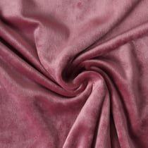 Tissu Velours d'ameublement extensible Alcéa uni Vieux rose