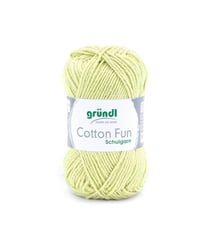 Fil à tricoter COTTON FUN - Gründl - certifié Oeko-Tex 23 Vert