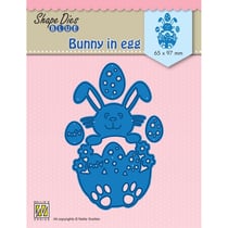 Gabarit de découpe pour machine - Nellie's Choice - Lapin dans Œuf - Acier