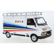 Miniature montée - IXO - Fiat Abarth 1980 - Motorhome & assistance - Échelle 1/18 - Blanc