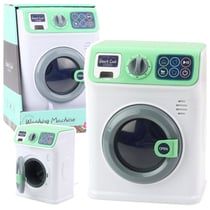 Machine À Laver Jouet Pour Enfants Avec Tambour Rotatif Lumières Sons Blanc Vert