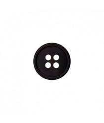 Carte de 7 boutons chemises noirs (2x9mm et 5x12mm) 4 trous - Union Knopf Noir