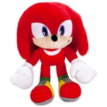 Peluche sonic knuckles hérisson rouge 29 cm - amis de sonic - peluche licence