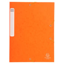 Boite de classement Cartobox Dos 25mm Carte lustrée - A4 - Orange - x 25 - Exacompta
