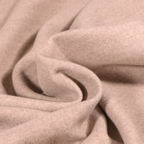 Tissu Drap de manteau uni Beige chiné
