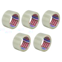 Lot de 5 rubans Emballage Transparent PP 66M X 50mm Tesa