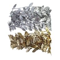 MégaCréa DIY - Ruban satin en forme de feuilles 1cm 2 pièces