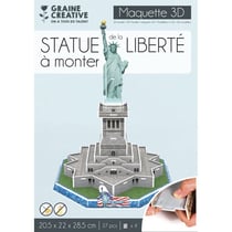 Graine Créative - Puzzle 3D maquette Statue de la liberté