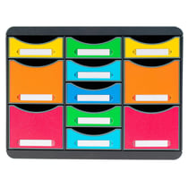 Moule de classement Storebox Multi 11 tiroirs Iderama - Arlequin - Exacompta