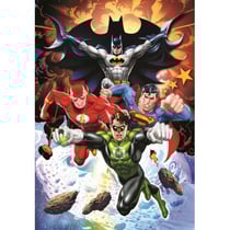 Puzzle flash superman batman et lantern - 104 pieces - collection marvel - clementoni
