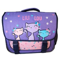 Cartable Lililou Chat 38 CM Haut de gamme