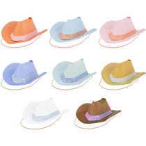 8 Petits Chapeaux de Cowboy Western